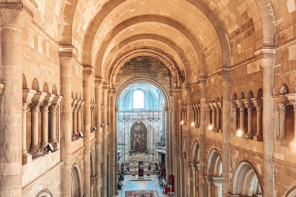 inside view of lisbon cathedral