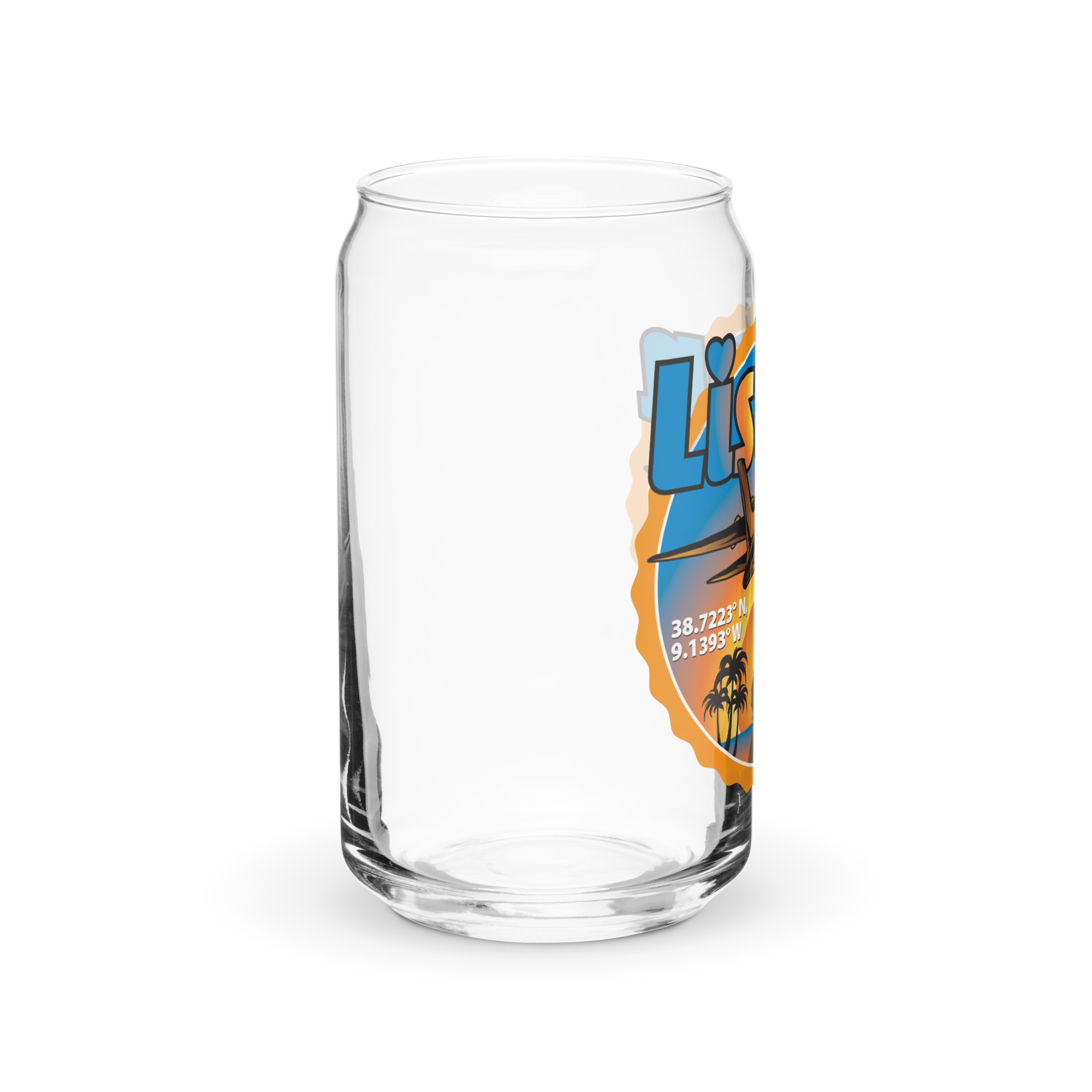 Can-Shaped Glass with Lisbon Logo Design - Image 8