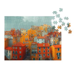 Lisbon Jigsaw Puzzle in Tin – Artwork by Pedro Esteves