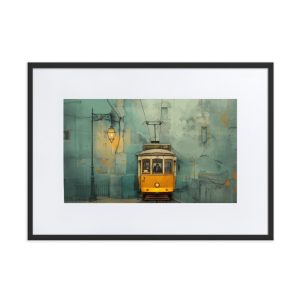 Framed Poster with Contemporary Tram 28 Design – Limited Ed. 100