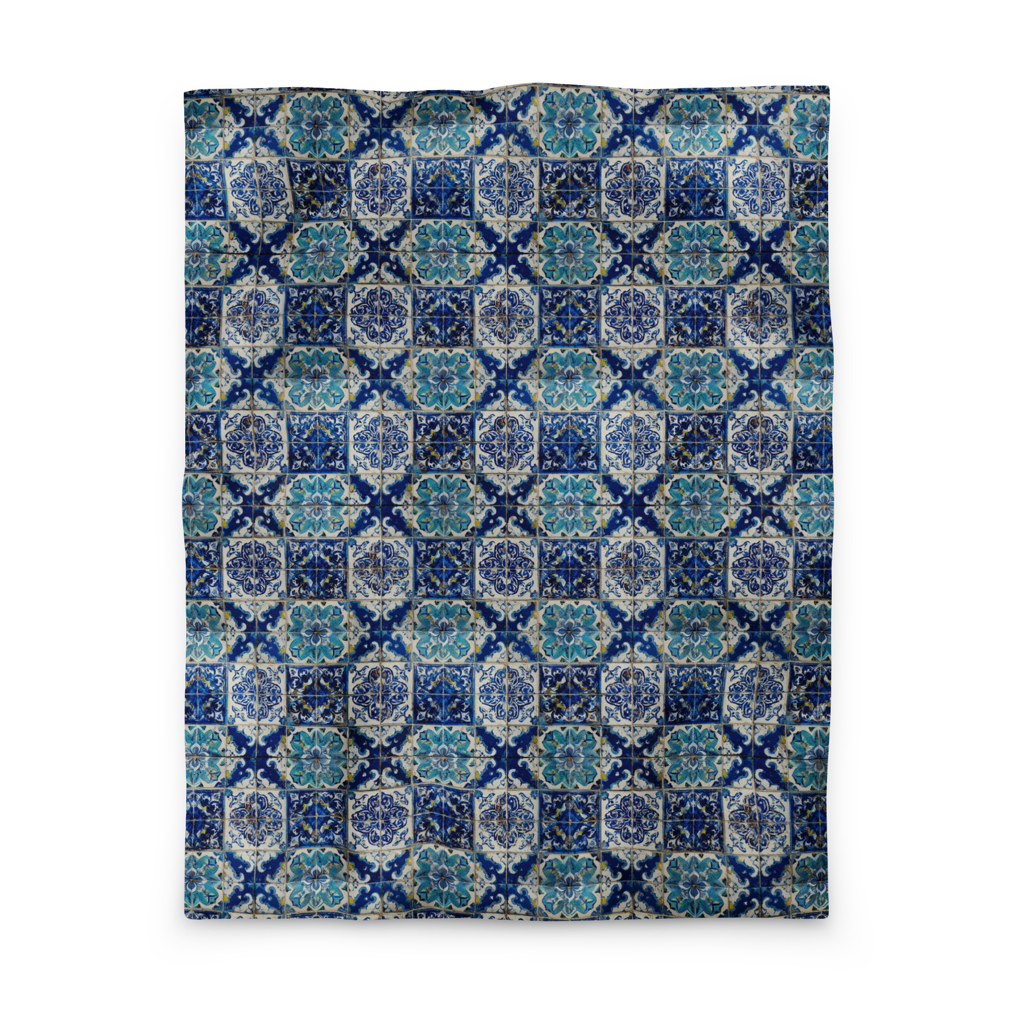 Duvet Cover with Azulejo Tile Design Pattern - Image 3