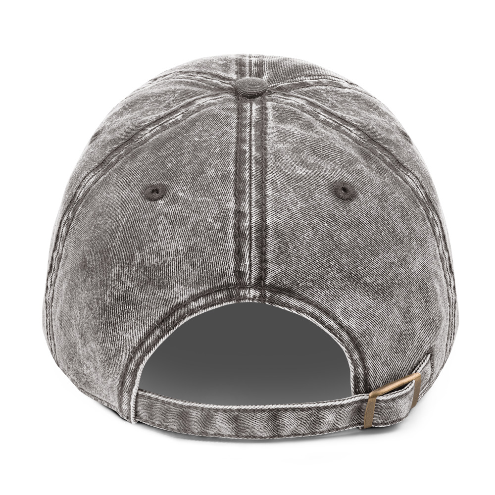 Vintage Cotton Twill Cap with Lisbon Embroidery Design - Image 13