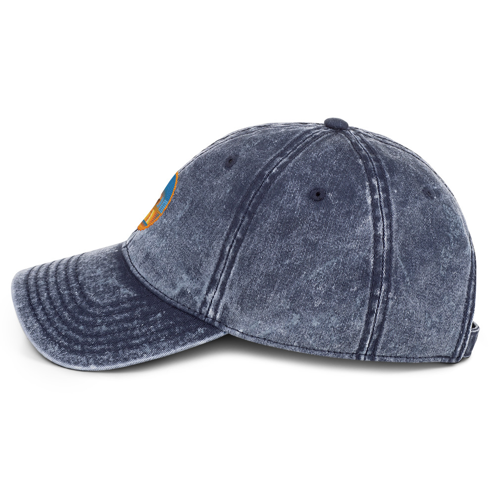 Vintage Cotton Twill Cap with Lisbon Embroidery Design - Image 10