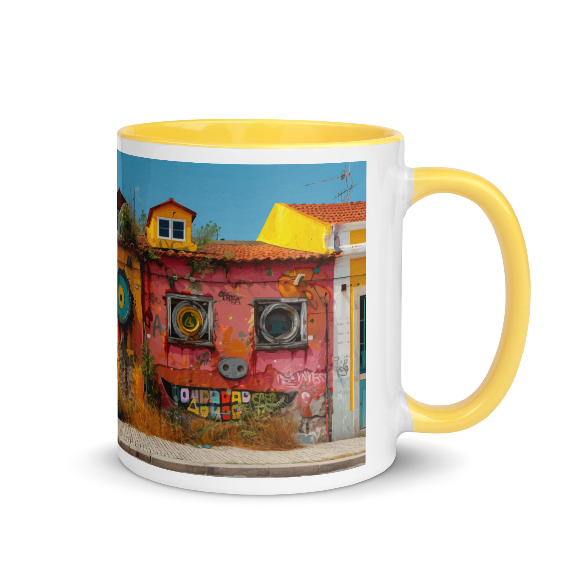 Lisbon Coffee Mug - Lock-Up Arty Design - Image 13
